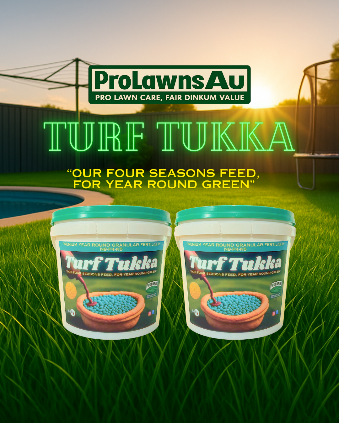 Turf Tukka - Premium Year Round Granular Fertiliser.