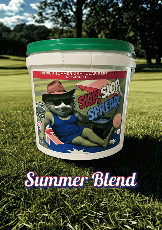 Slip, Slop, Spread! - Premium Summer Granular Fertiliser.