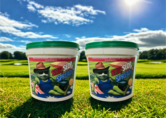Slip, Slop, Spread! - Premium Summer Granular Fertiliser.